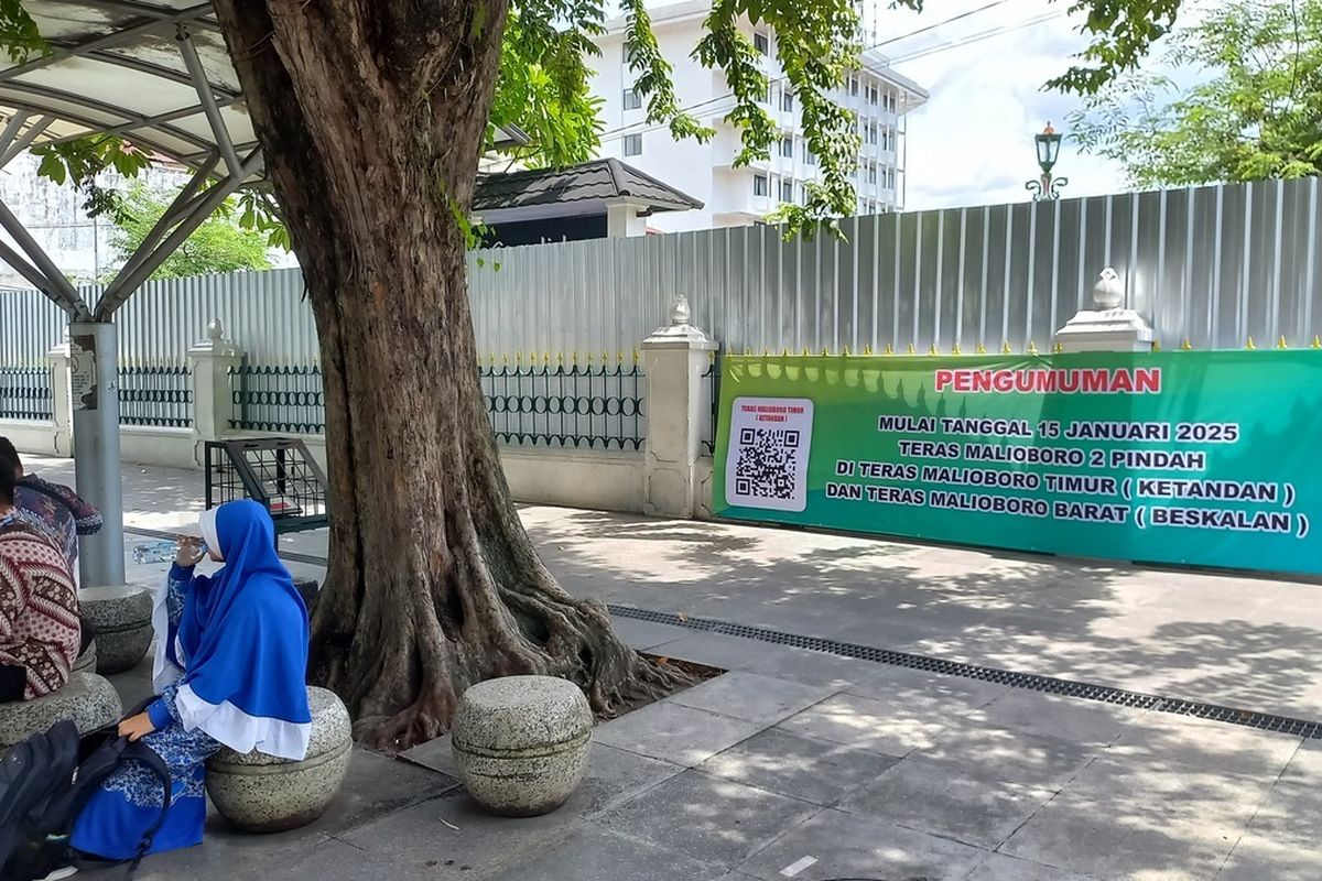 Semua Pedagang Sudah Tinggalkan Teras Malioboro 2, Lokasi Kini Dipagar dan Dijaga Petugas