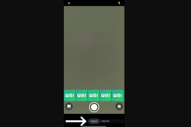 Tangkapan layar uji coba mode kamera baru WhatsApp