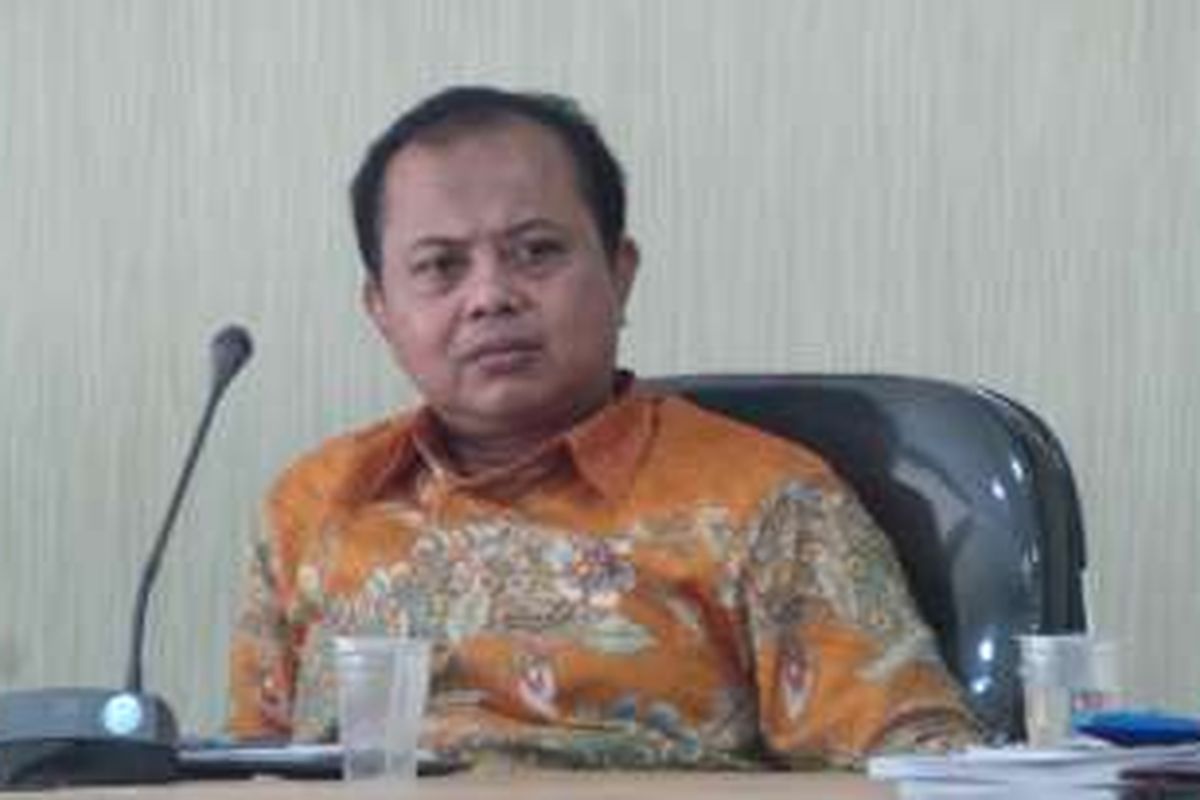 Ketua Komisi Pemilihan Umum (KPU) DKI Sumarno, saat konferensi pers di kantor KPU DKI Jakarta, Jalan Salemba Raya, Jakarta Pusat, Rabu (24/8/2016).