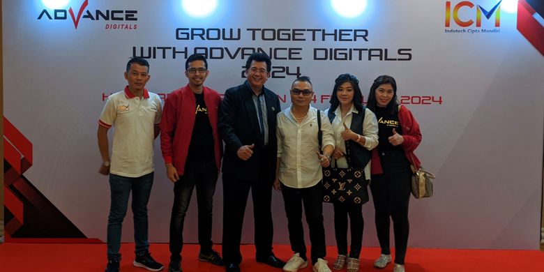 Acara dealer gathering yang digelar Advance Digitals di Medan, Sumatera Utara, Sabtu (24/2/2024).