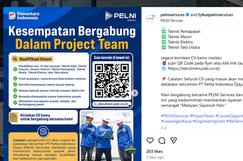 Lowongan Kerja PELNI Services 2026, Fresh Graduate Bidang Teknik Bisa Daftar