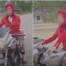 Video Viral Wanita Berkebaya Merah Ini Pamer Skill Naik Motor, Berakhir Diciduk
