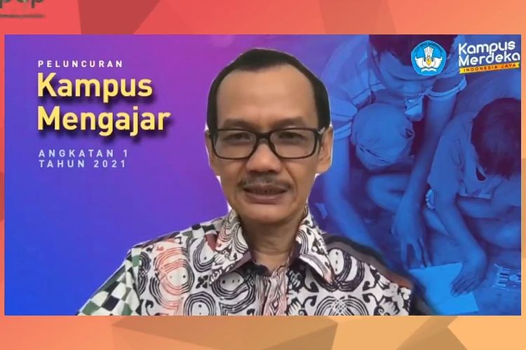 Nizam saat memaparkan program kampus mengajar 2021