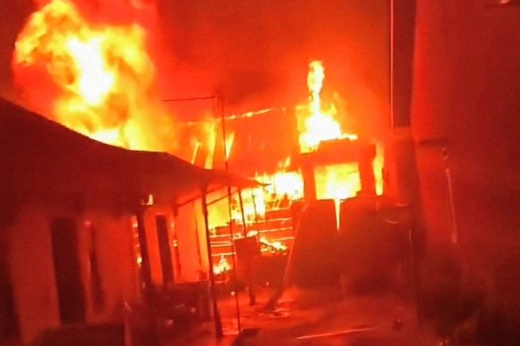 Gudang Pakan Ternak Terbakar di Bandar Lampung, 15 Kambing Ikut Terpanggang