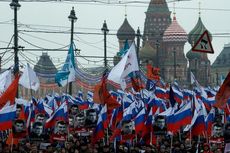 Protes Pembunuhan Tokoh Oposisi Rusia, Ratusan Ribu Orang Turun ke Jalan