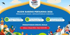 Berangkatkan Pemudik ke Lebih dari 15 Kota, Catat Tanggal Pendaftaran Mudik Gratis Pertamina