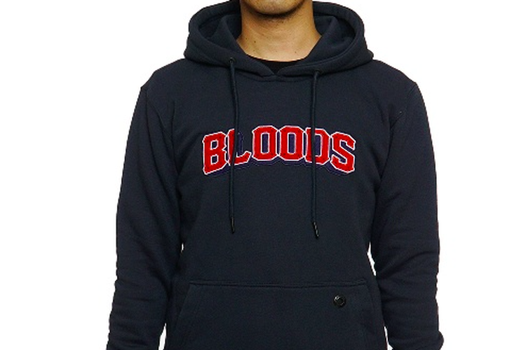 Hoodie dari merek Bloods, rekomendasi hoodie laki-laki merek lokal 
