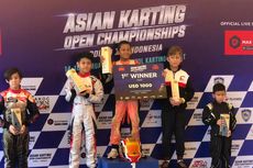Qarrar Firhand Raih 2 Gelar Juara di Kejuaraan Gokar Asia di Sentul