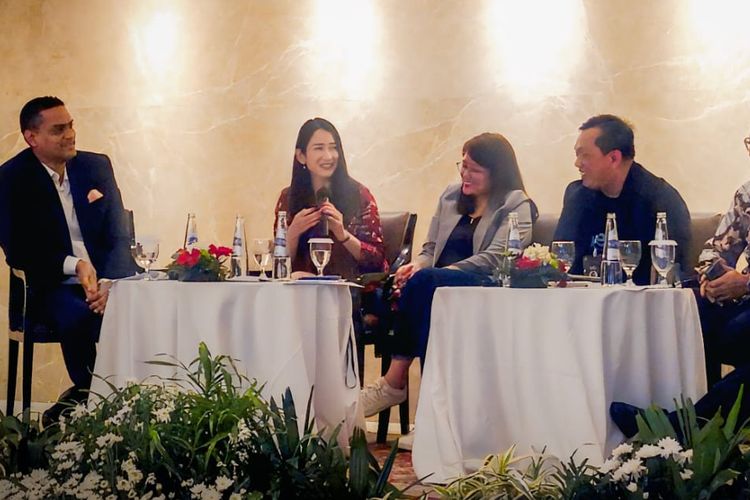 Melisa Hendrawati, Chief Financial Officer Superbank (kedua dari kiri),  dalam sesi diskusi panel The Future of Indonesian Banking di DigiBank Summit Indonesia 2025 pada 29 April 2025. 
