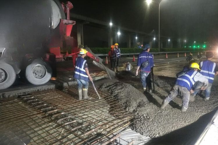 Ilustrasi perbaikan jalan Tol Jagorawi