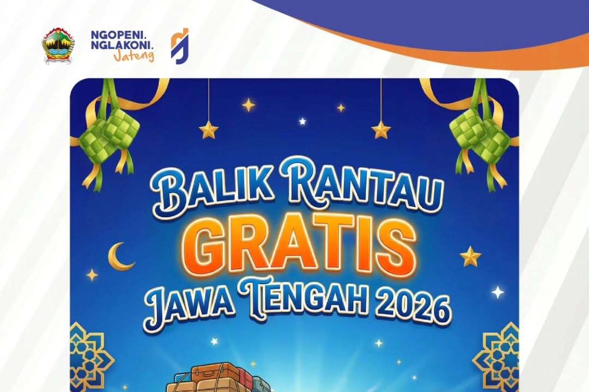 Arus Balik Gratis Kereta Api Pemprov Jateng, Cara Daftar, Rute, dan Jadwal Keberangkatan