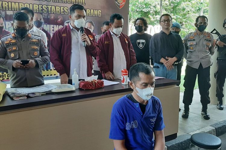 Gelar perkara kasus penggelapan di Mapolrestabes Semarang, Senin (25/10/2021)