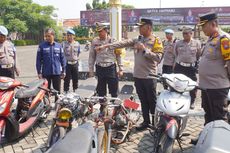 Polisi Sita 226 Sepeda Motor yang Digunakan Saat Balap Liar di Sidoarjo