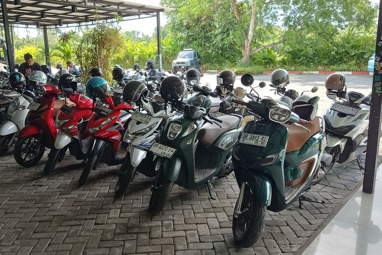 Ilustrasi motor Honda di NTB