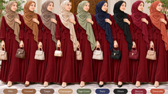 20 Warna Jilbab untuk Gamis Maroon, Elegan dan Serasi