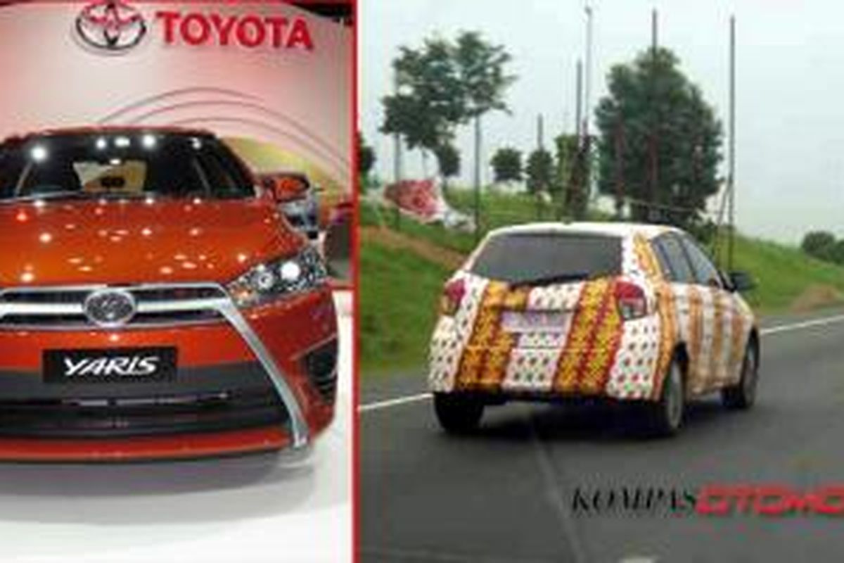 Toyota Yaris didapati sedang digeber di Tol Jakarta-Cikampek untuk beradaptasi.