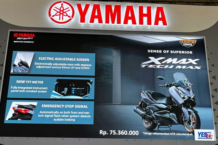 Yamaha Xmax Tecj Max meluncur di IMOS 2025