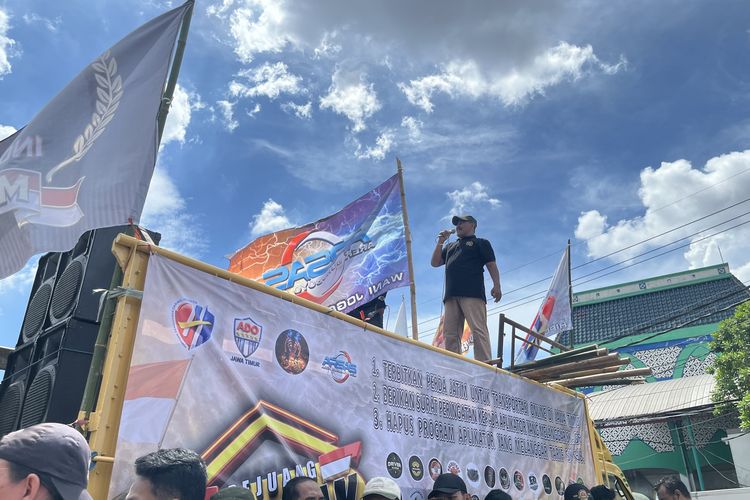 Demo Ojol di Surabaya, Ini 3 Tuntutannya ke Pemprov Jatim