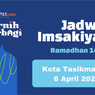 Jadwal Imsak dan Buka Puasa di Kota Tasikmalaya Hari Ini, 6 April 2023