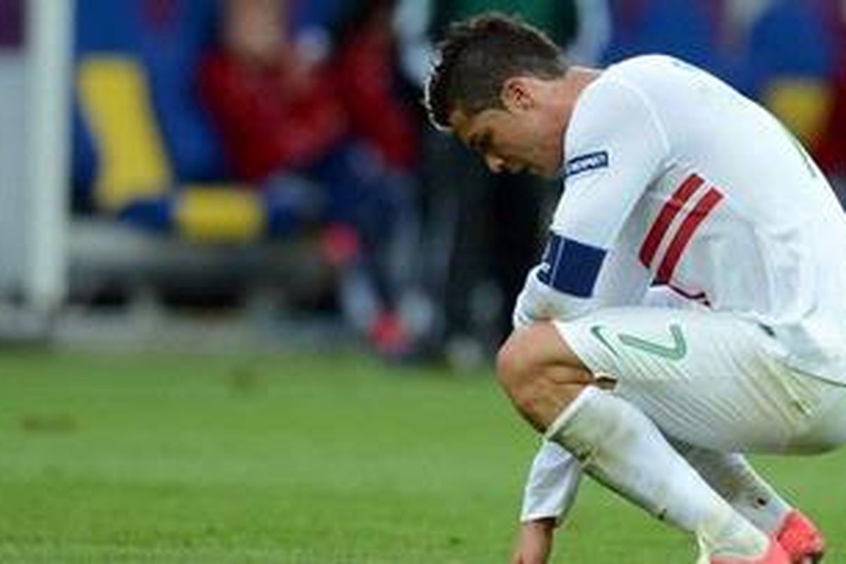 Penyerang dan kapten Portugal, Cristiano Ronaldo.