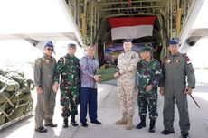 Pesawat Hercules TNI AU Pembawa 900 Parasut untuk Misi Kemanusiaan Gaza Tiba di Yordania