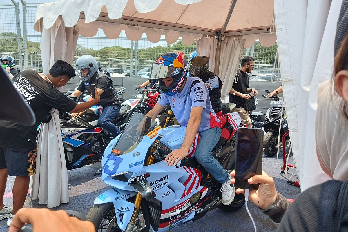 Alex Marquez di Indonesia menjelang seri MotoGP Indonesia yang berlangsung di Sirkuit Mandalika 27-29 September 2024