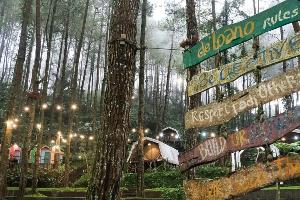 An image of the Borobudur Highland Tourism area in Central Java.