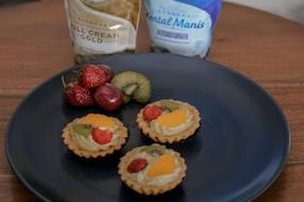 Pie buah hasil kreasi Nurin Silvia.