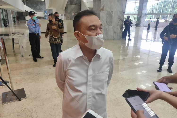 Wakil Ketua DPR Sufmi Dasco Ahmad ditemui di Kompleks Parlemen Senayan, Jakarta, Rabu (12/1/2022).