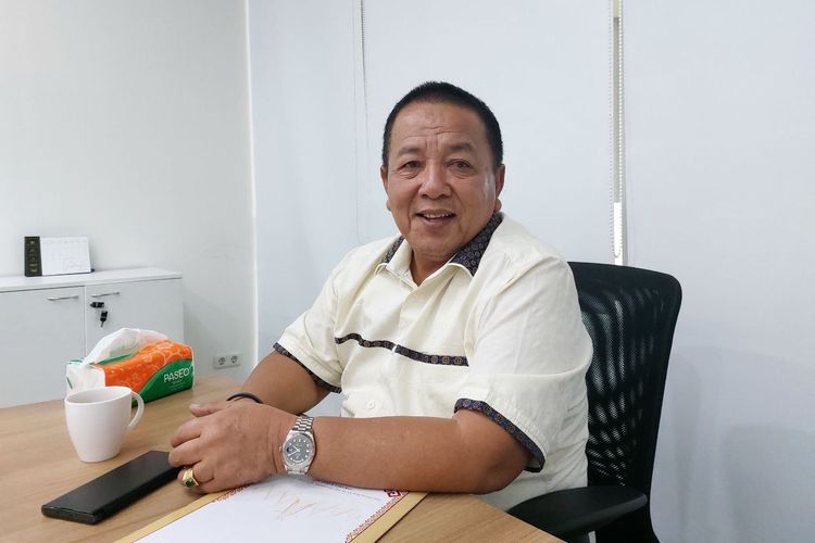 Gubernur Lampung Arinal Djunaidi saat berkunjung ke kantor Kompas Gramedia di Jakarta, Senin (19/9/2022).