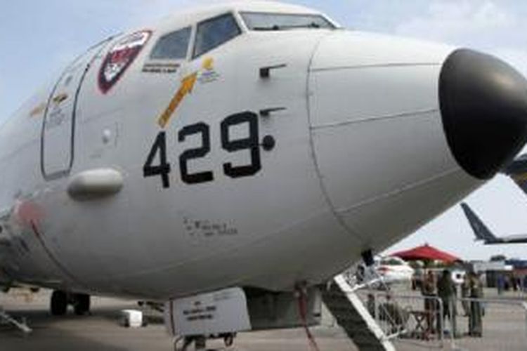 Pesawat mata-mata Poseidon P-8 milik AS dikerahkan ke Singapura. 