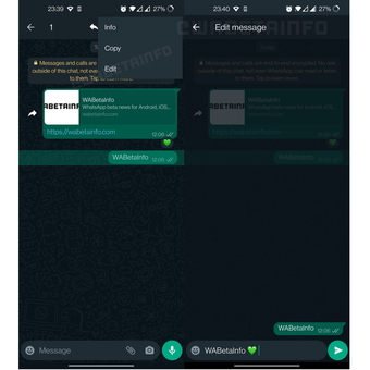 Bisakah Anda mengedit pesan Whatsapp yang dikirim?