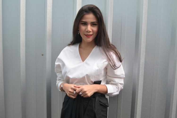Cynthia Ramlan ditemui ketika hadir dalam sebuah acara di kawasan Tendean, Jakarta Selatan, Selasa (13/3/2018).