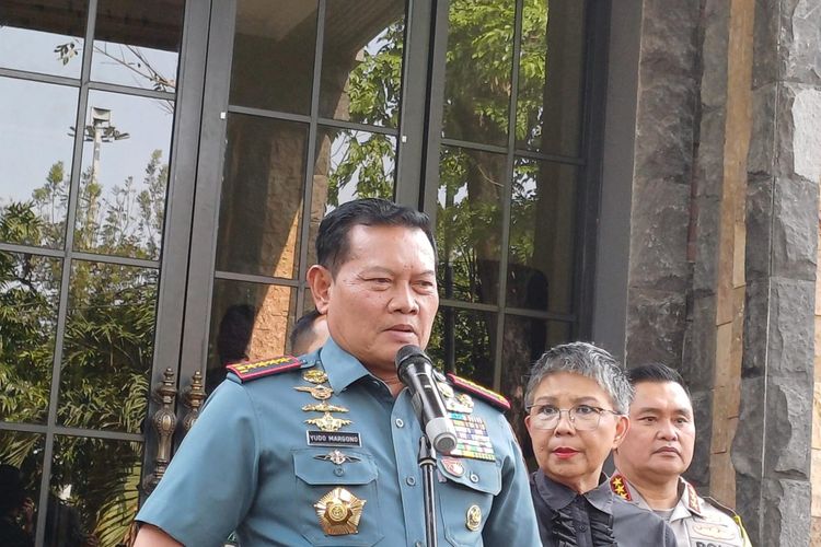 Panglima TNI Laksamana Yudo Margono di Mabes TNI Posko, Jakarta, Kamis (7/9/2023).