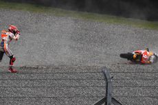 Foto-foto Kecelakaan Marquez dan Pedrosa pada GP Argentina