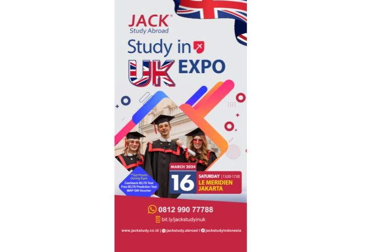 JACK Study Abroad gelar pameran study in UK Expo. 