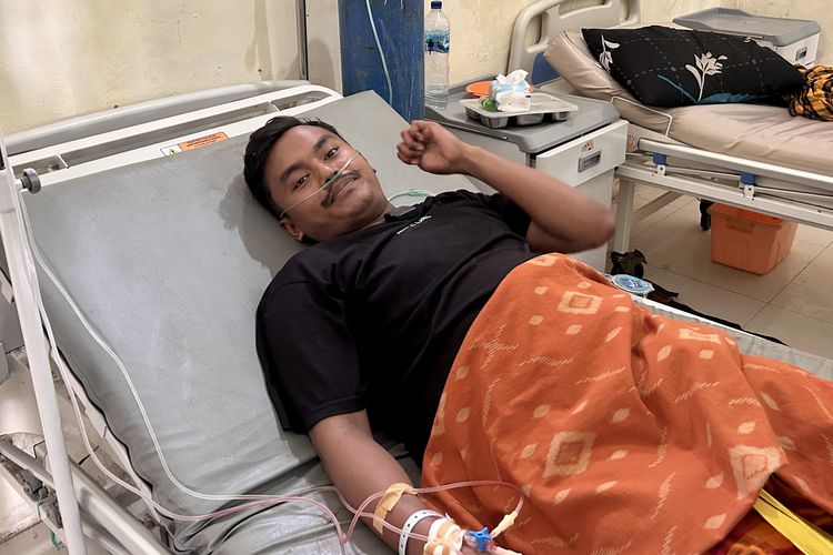 Muhammad Riza, pasien jantung asal Bima yang di rawat di RSUD Kota Bima, Nusa Tenggara Barat, Jumat (27/2/2026).