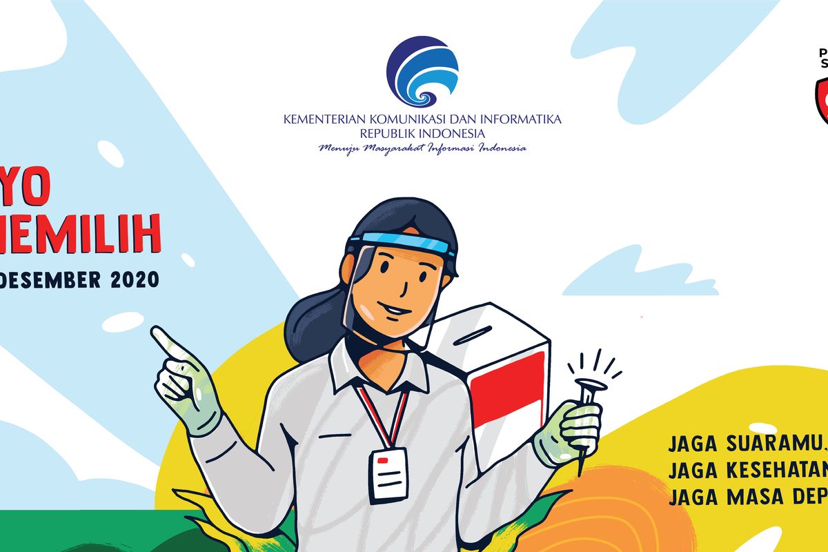 Kominfo mengimbau masyarakat tetap gunakan hak pilih mereka pada pemilihan umum Pilkada 2020, Minggu (22/11/2020).