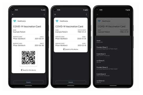 Google Rilis Dukungan untuk Simpan Kartu Vaksinasi di Ponsel Android