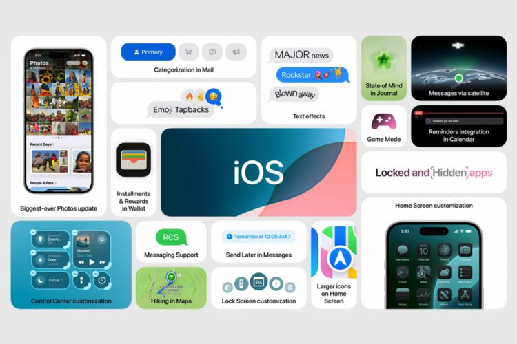 Apple mengumumkan fitur baru iOS 18 di ajang WWDC 2024.