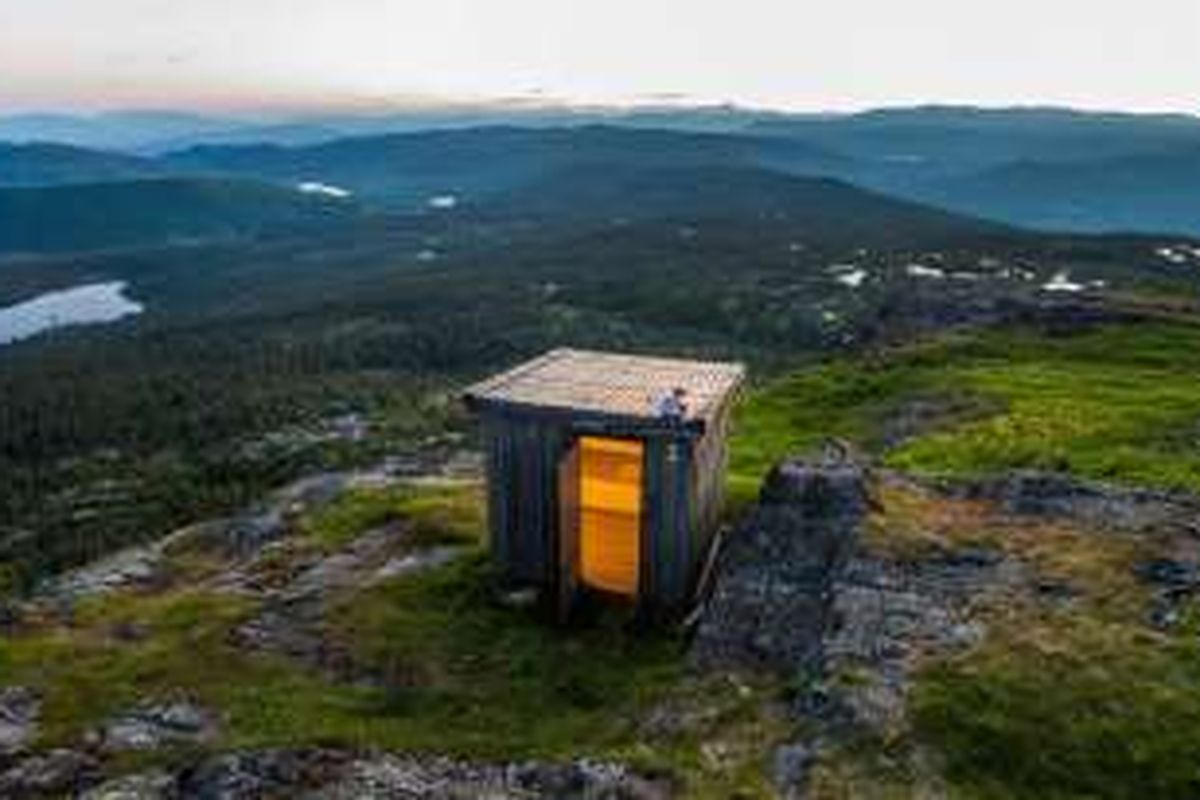 Toilet di Jonsknuten, Kongsberg, Norwegia