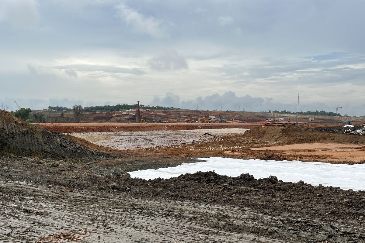 Landasan pacu Bandara VVIP IKN di Penajam Paser Utara, Kalimantan Timur