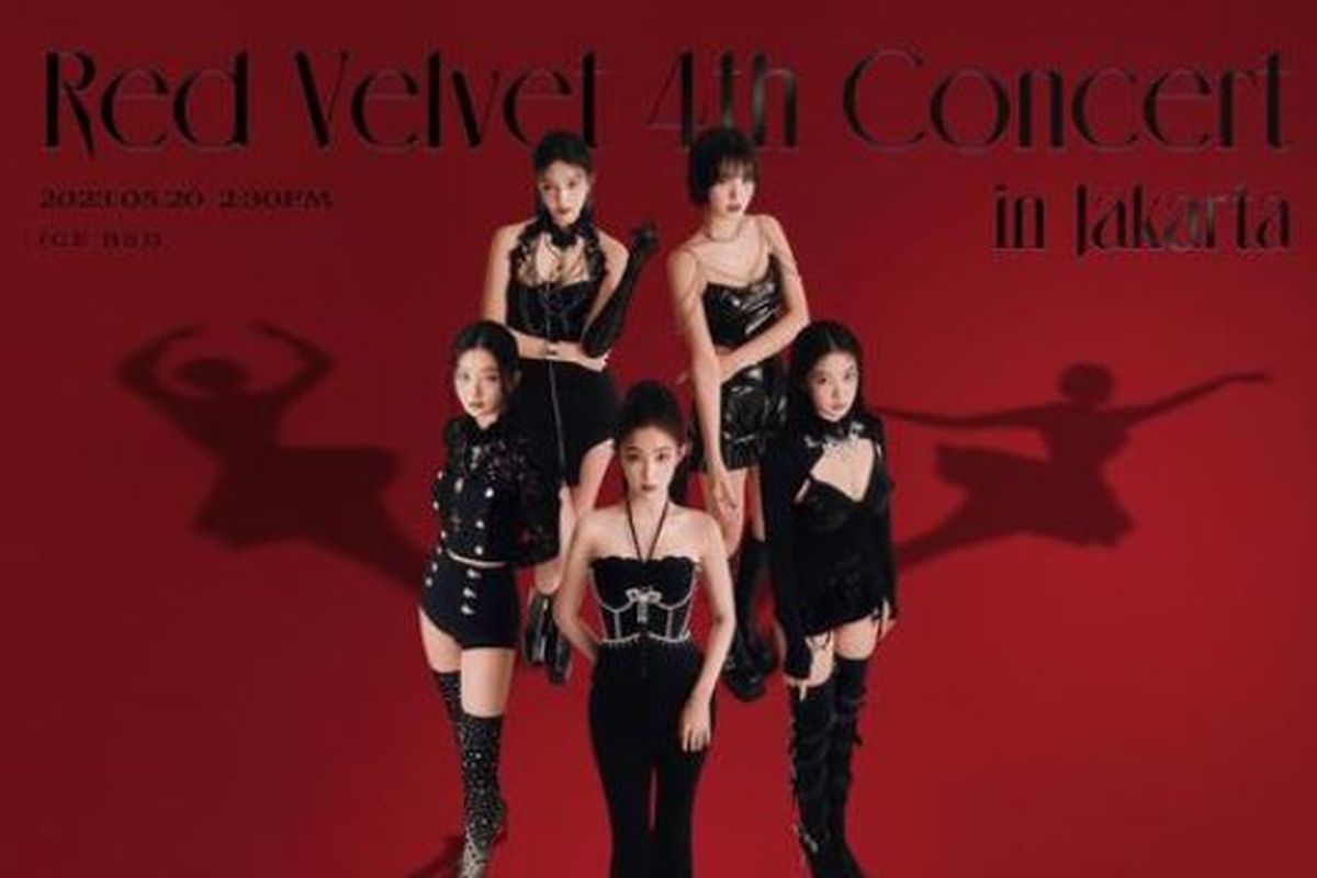 Girl group Red Velvet bakal menyapa penggemar mereka di Indonesia lewat konser pada Sabtu (20/5/2024).