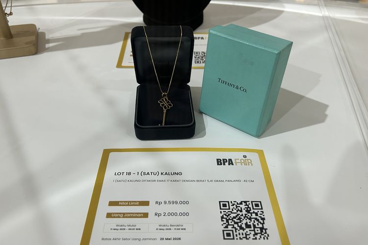 Perhiasan milik Sandra Dewi yang dilelang di BPA Fair 2026.