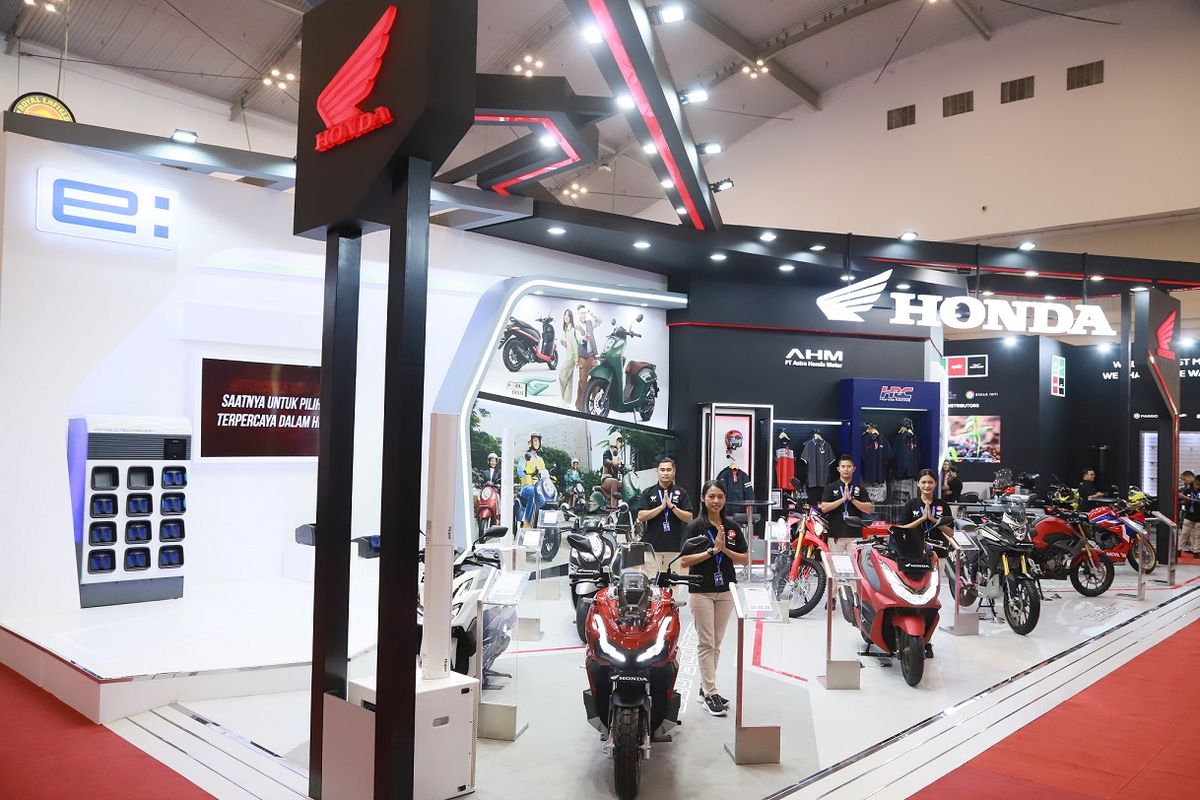 Booth Honda Baterry Exchanger (BEx) AHM di GIIAS 2023