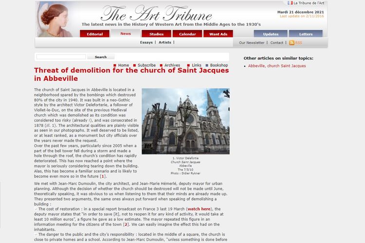 Artikel di The Art Tribune, pada 30 Mei 2010.