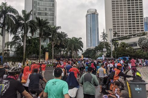 Banjir Rendam 55 RW di Jakarta, CFD Bundaran HI Tetap Jalan