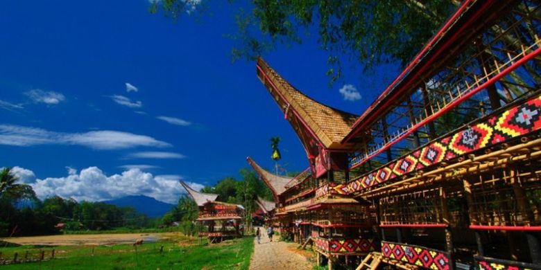 Desa Kete Kesu di Tana Toraja, Sulawesi Selatan.