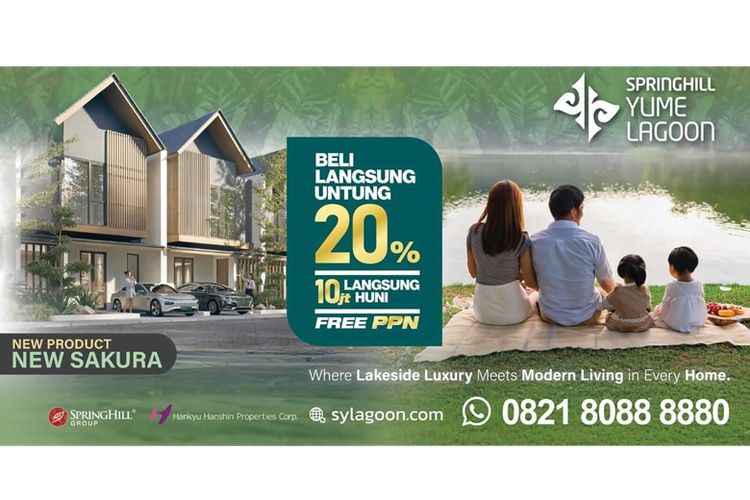 Promo Produk New Sakura Springhill Yume Lagoon. 