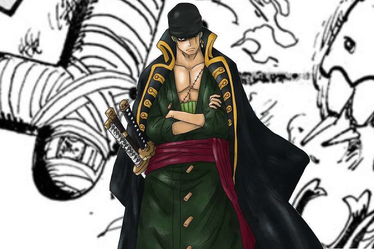 Karakter Zoro di One Piece. Dia akan muncul di One Piece: Red